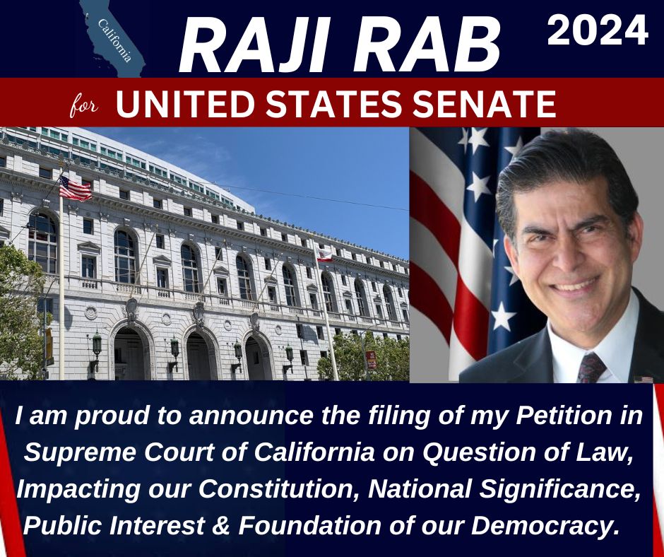 Raji Rab files Petition in CA Supreme Court